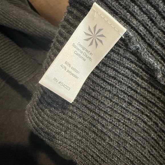 Athleta Restful Cocoon Wrap in Charcoal Grey Open Front sleeveless Cardigan XS - Picture 7 of 9